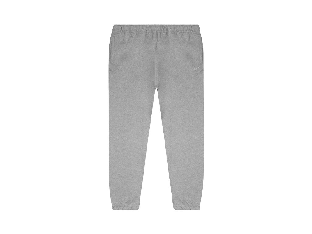Nike Solo Swoosh Fleece Pant Dark Grey/White