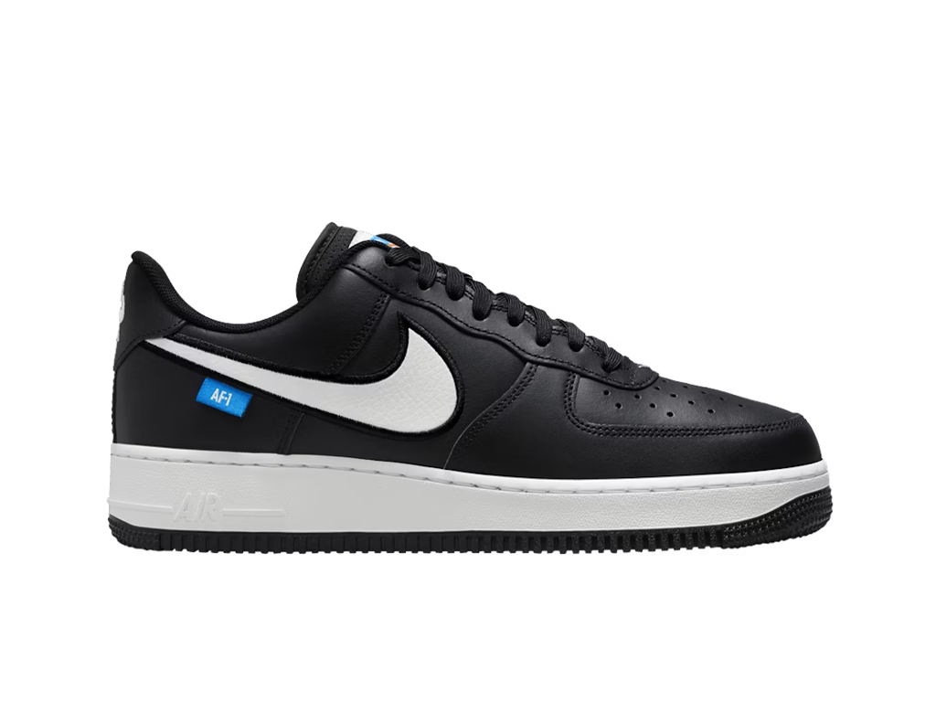 Nike Air Force 1 07 Blue Label - Black White-Nike-pikastore.cz