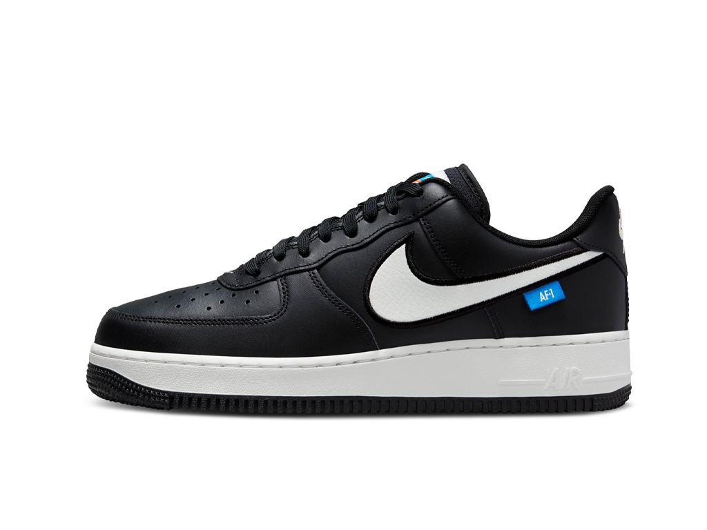Nike Air Force 1 07 Blue Label - Black White-Nike-pikastore.cz