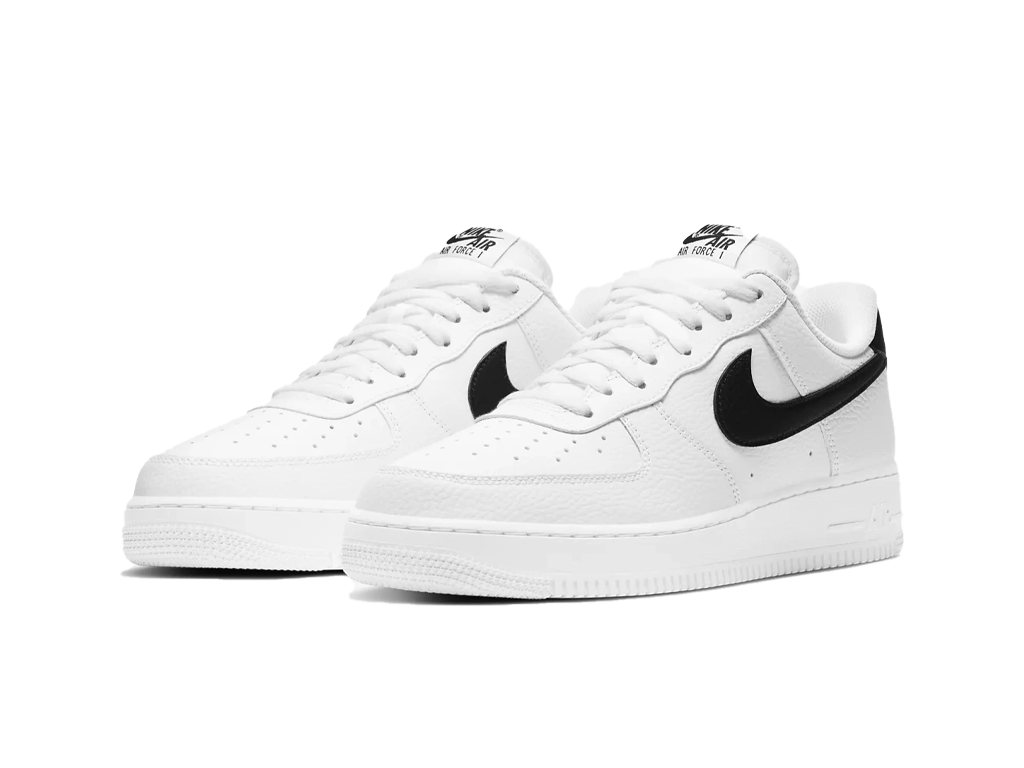 Nike Air Force 1 Low '07 White Black Pebbled Leather-sneakers-Nike-pikastore.cz