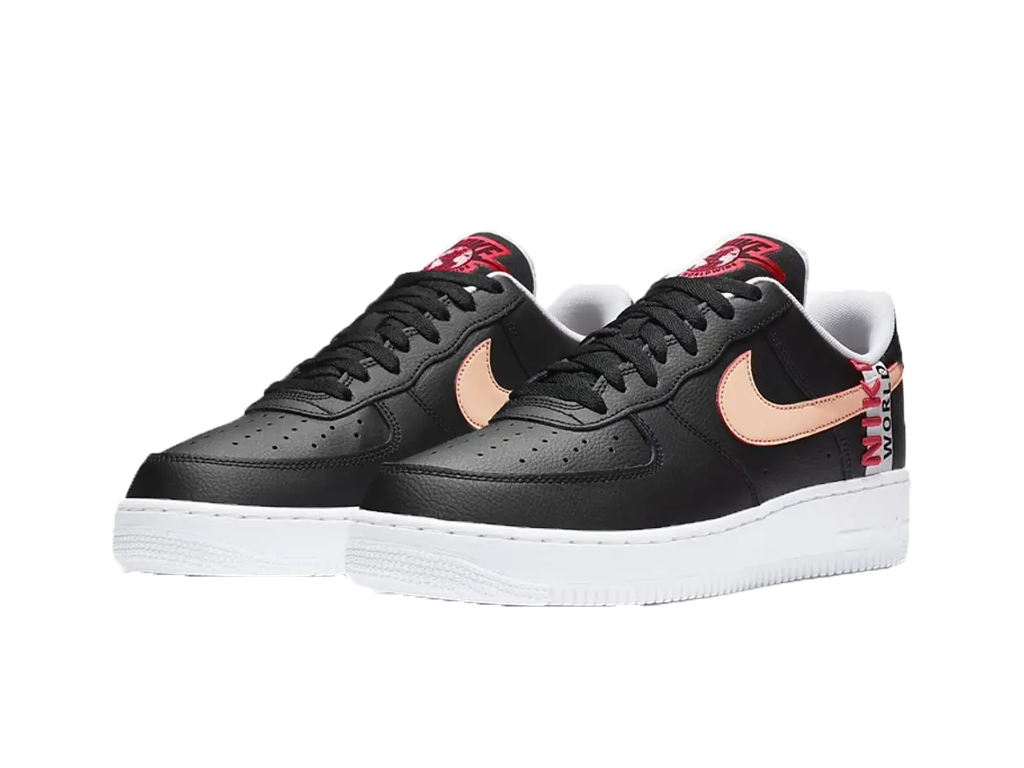 Nike Air Force 1 Low Worldwide Pack - Black Crimson-Nike-pikastore.cz