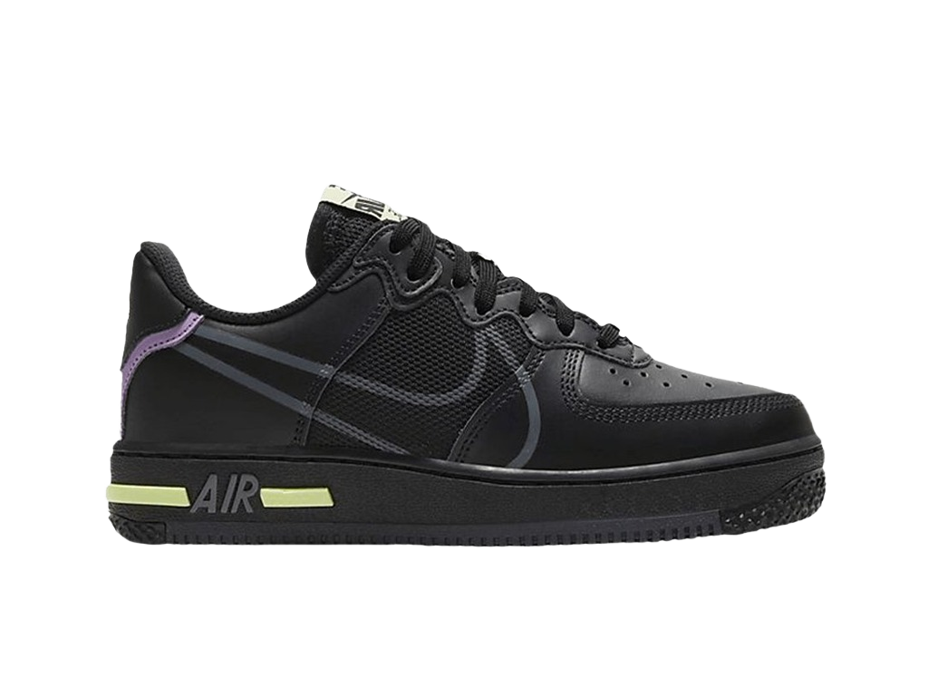 Nike Air Force 1 React GS Triple Black-Nike-pikastore.cz