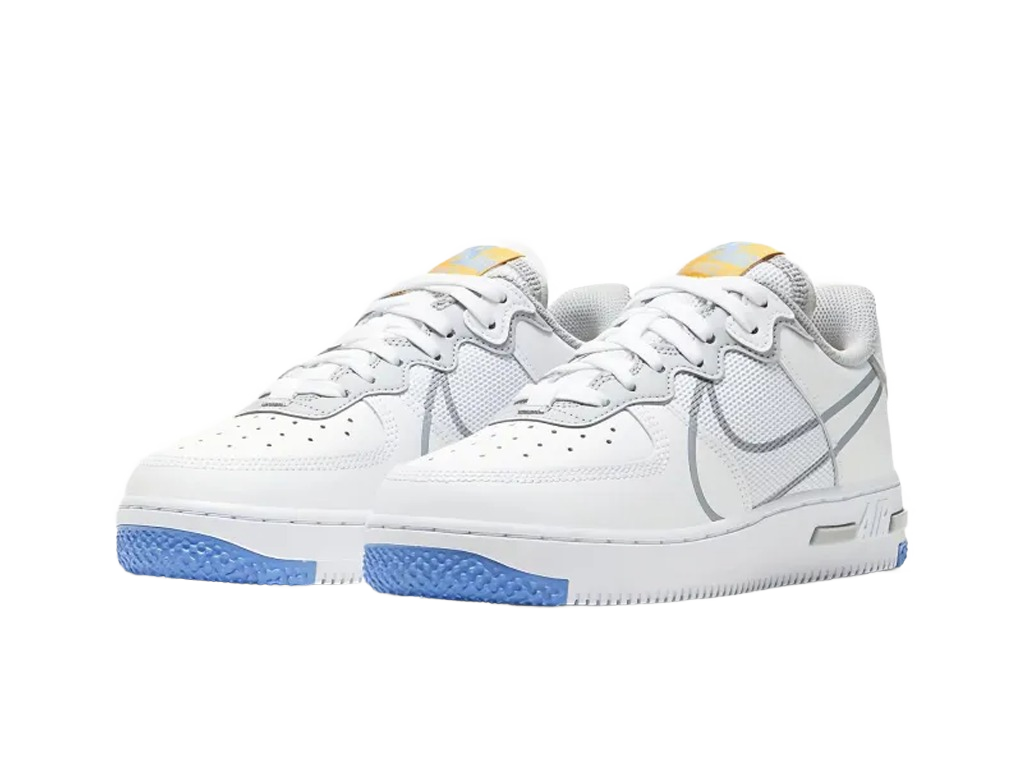Nike Air Force 1 React SU GS White Light Smoke Grey-Nike-pikastore.cz