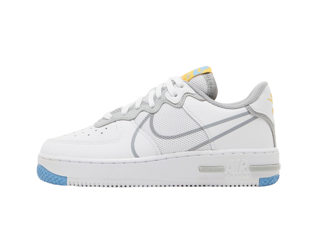Nike Air Force 1 React SU GS White Light Smoke Grey-Nike-pikastore.cz
