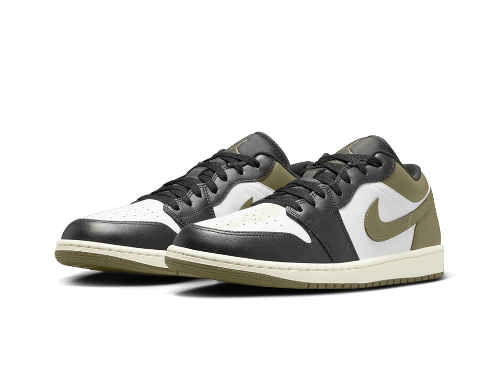 Nike Air Jordan 1 Low Black Toe Medium Olive-Air Jordan-pikastore.cz