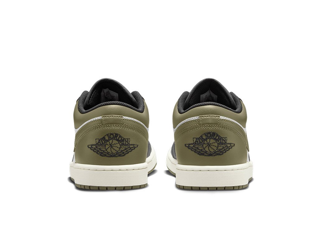 Nike Air Jordan 1 Low Black Toe Medium Olive-Air Jordan-pikastore.cz