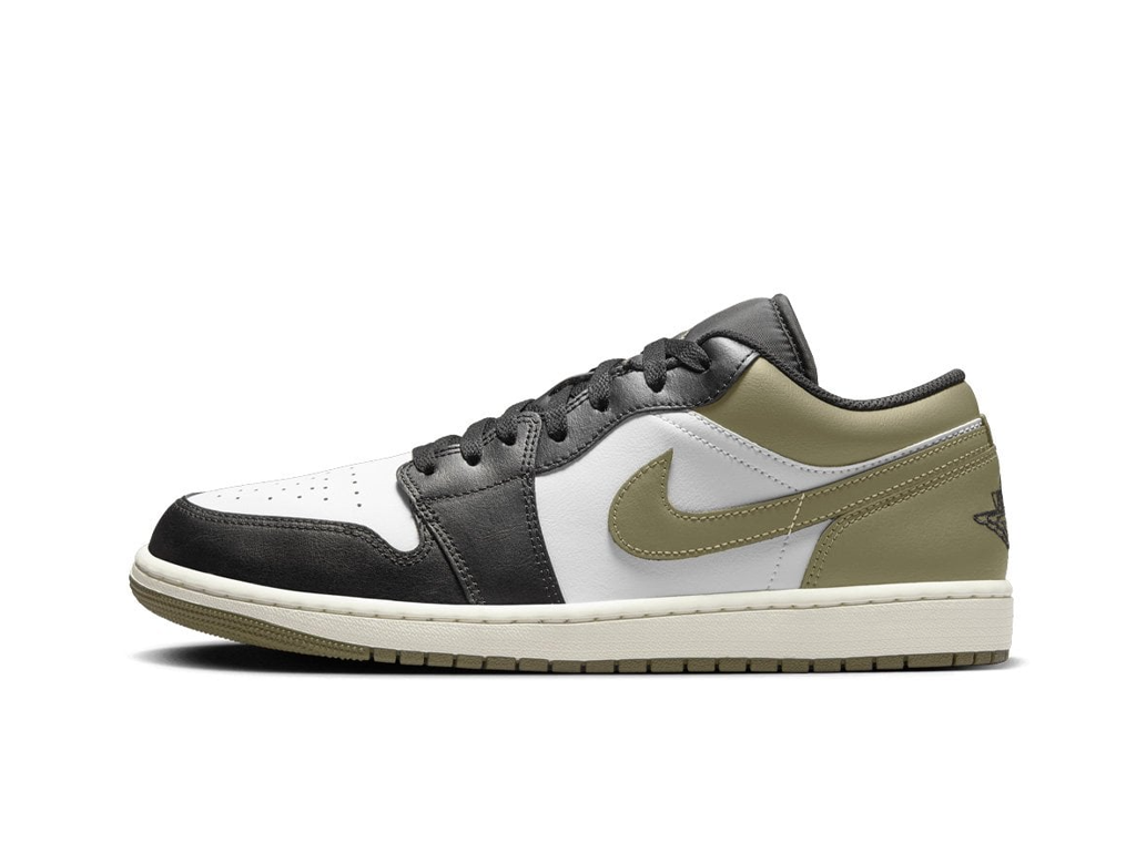 Nike Air Jordan 1 Low Black Toe Medium Olive-Air Jordan-pikastore.cz
