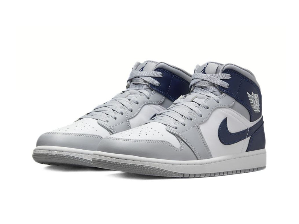 Nike Air Jordan 1 Mid GS Wolf Grey Midnight Navy-Air Jordan-pikastore.cz