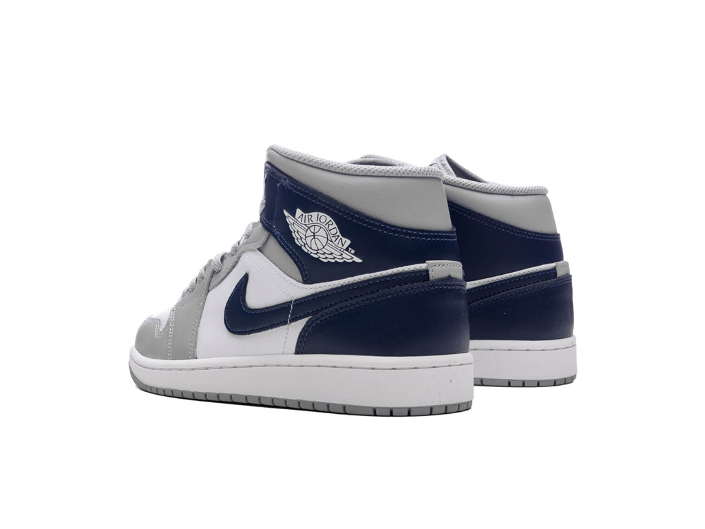 Nike Air Jordan 1 Mid GS Wolf Grey Midnight Navy-Air Jordan-pikastore.cz