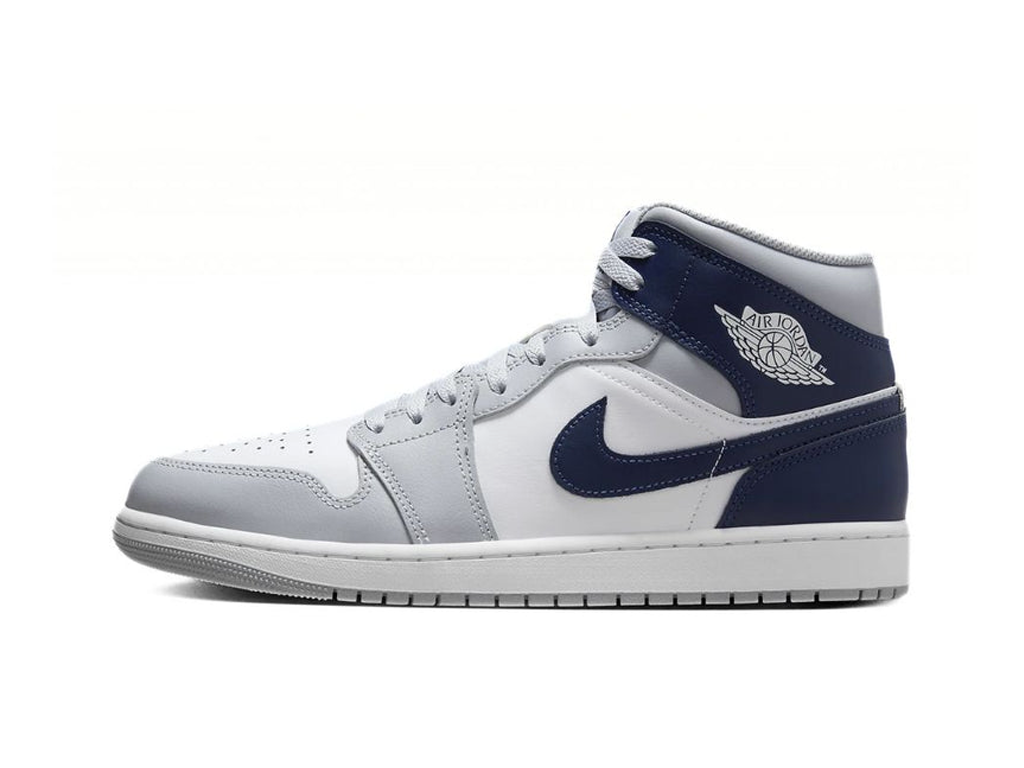 Nike Air Jordan 1 Mid GS Wolf Grey Midnight Navy-Air Jordan-pikastore.cz