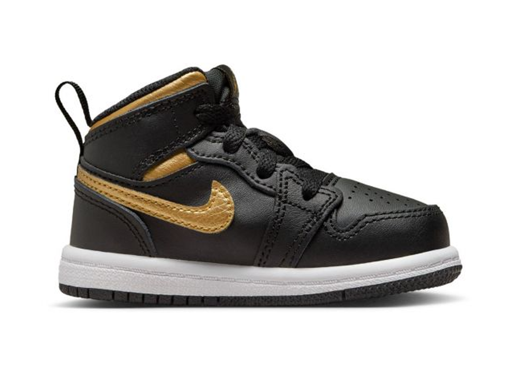 Nike Air Jordan 1 Mid TD Black Metallic Gold-Air Jordan-pikastore.cz