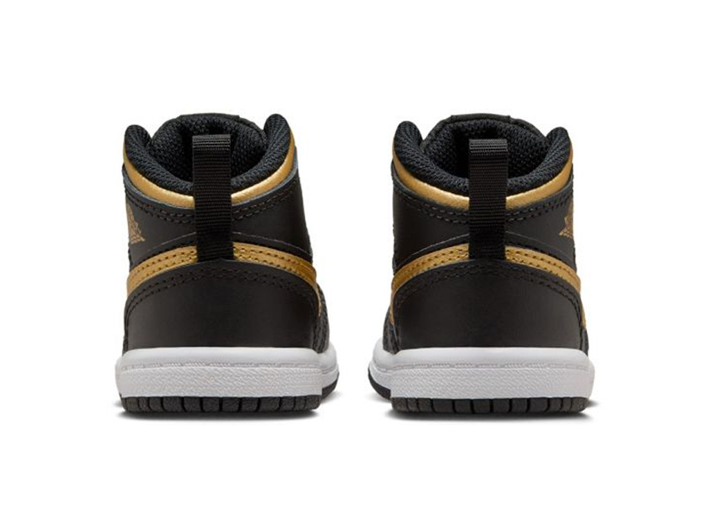 Nike Air Jordan 1 Mid TD Black Metallic Gold-Air Jordan-pikastore.cz