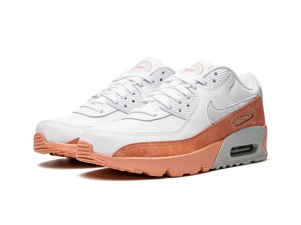 Nike Air Max 90 Leather SE GS White Light Madder Root-Nike-pikastore.cz