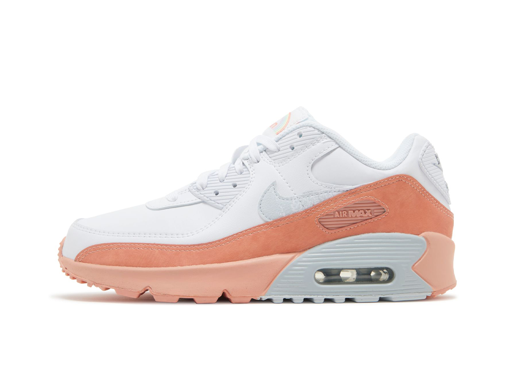 Nike Air Max 90 Leather SE GS White Light Madder Root-Nike-pikastore.cz