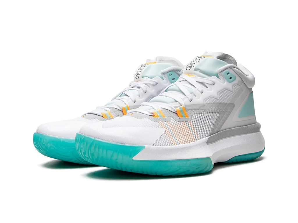Nike Jordan Zion 1 White Dynamic Turquoise-Air Jordan-pikastore.cz