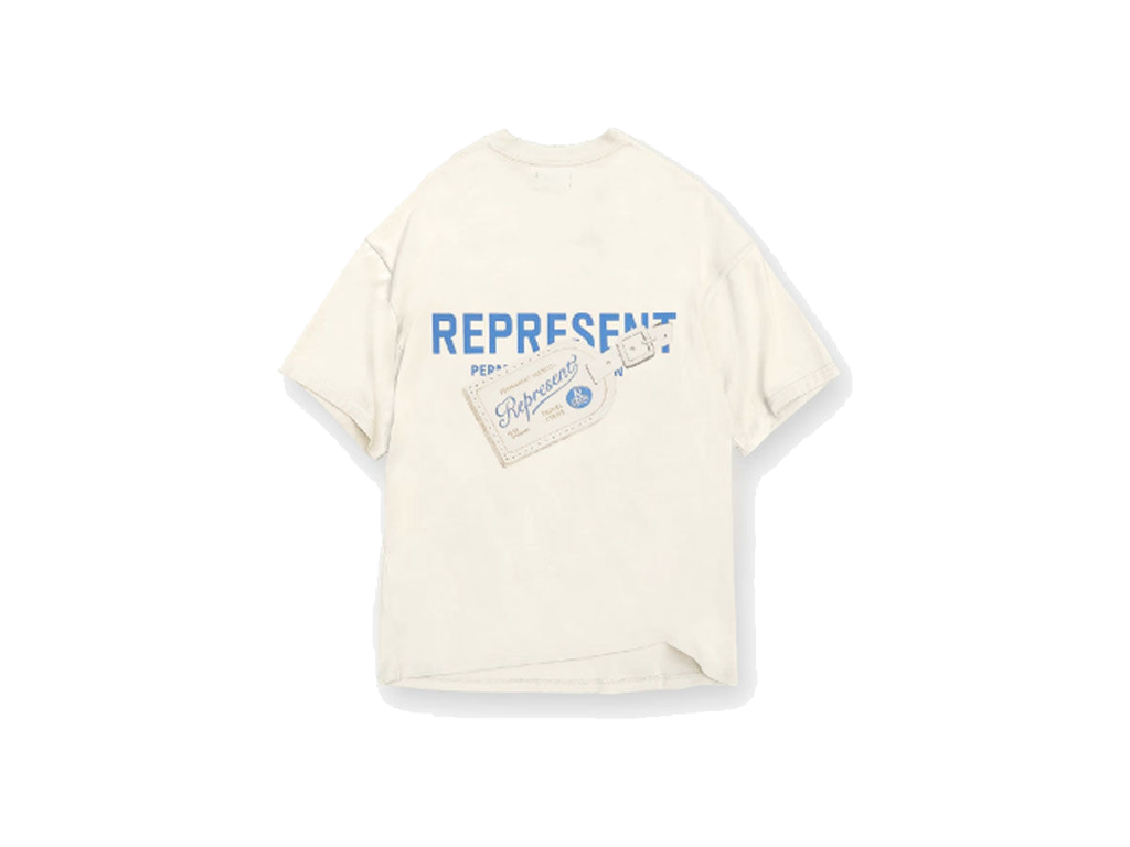Represent Luggage Tag T-Shirt Antique White-Represent-pikastore.cz