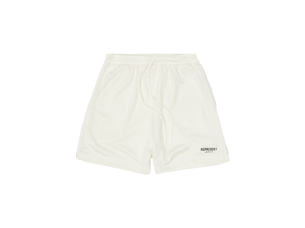 Represent Owners Club Mesh Shorts Flat White-Represent-pikastore.cz