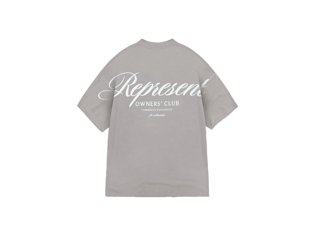Represent Owners Club Script T-Shirt Slate-Represent-pikastore.cz