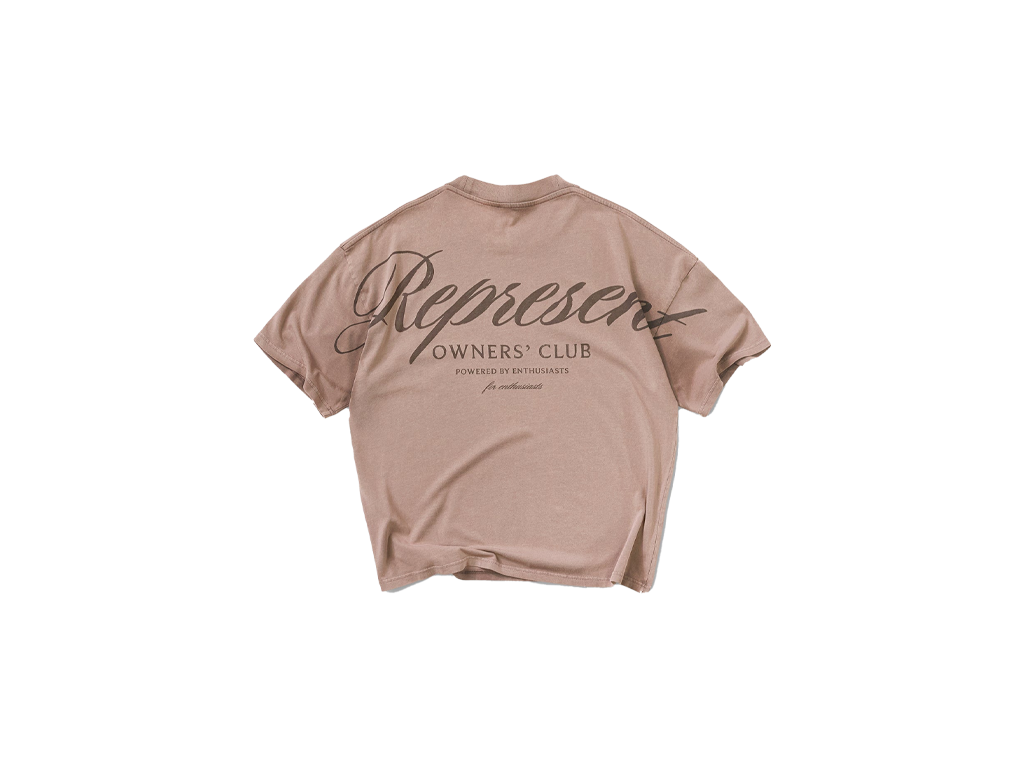 Represent Owners Club Script T-Shirt Truffle-Represent-pikastore.cz