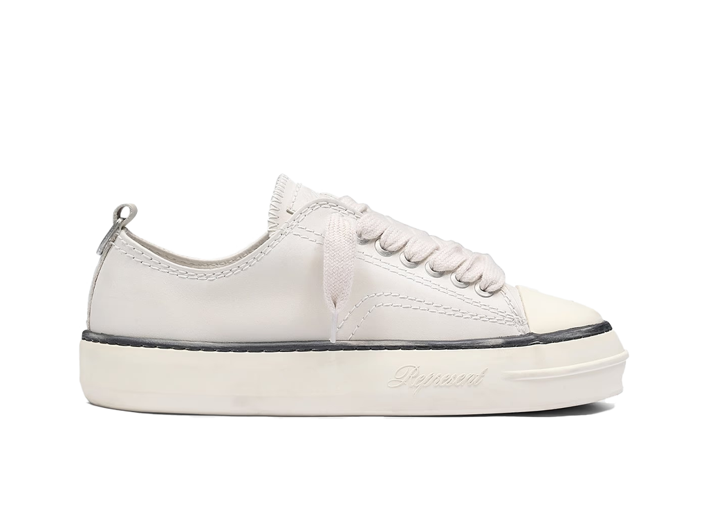 Represent Rep-Cap Leather Flat White – čepice – fotka 3 z 4