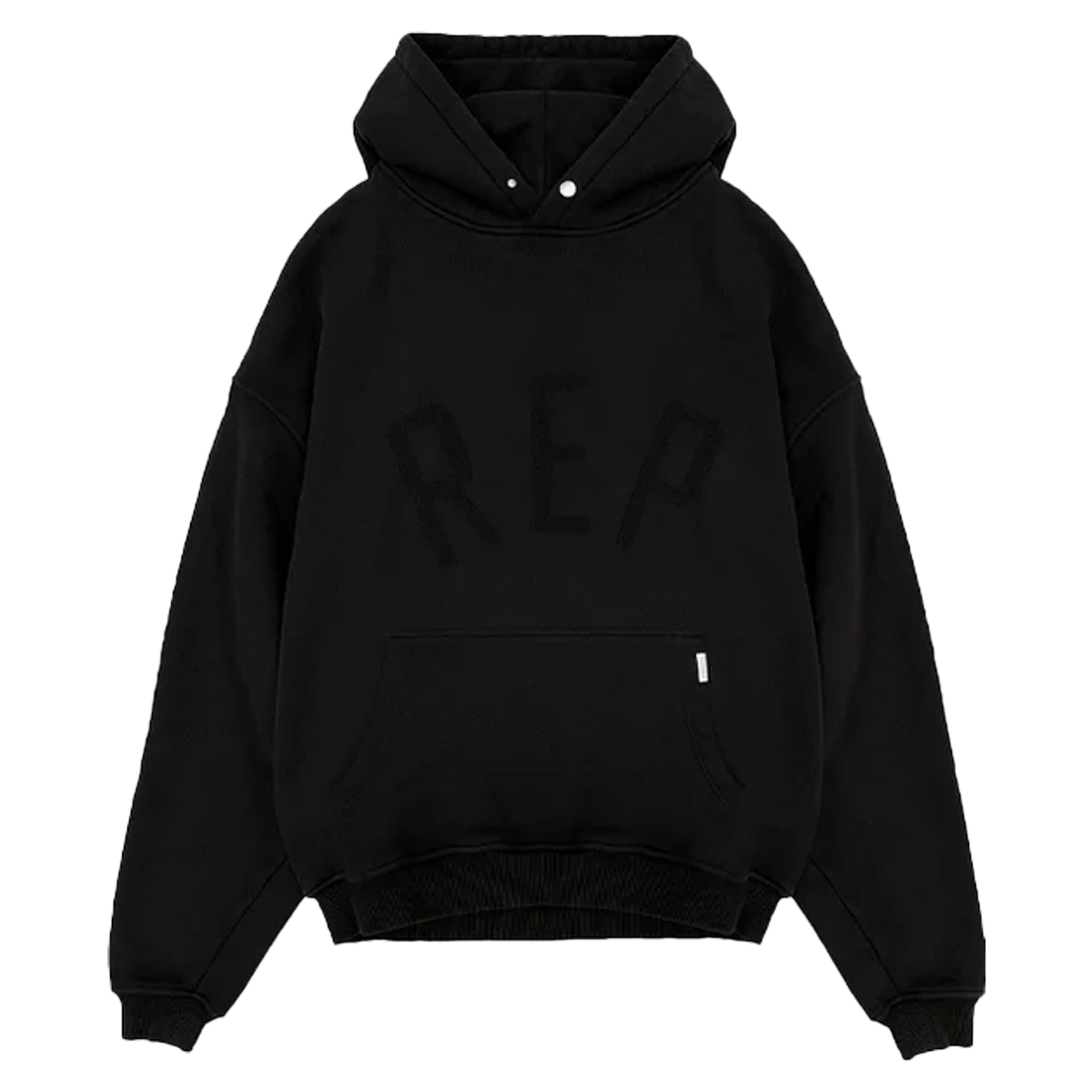 Represent Rep Applique Hoodie Off Black-Represent-pikastore.cz