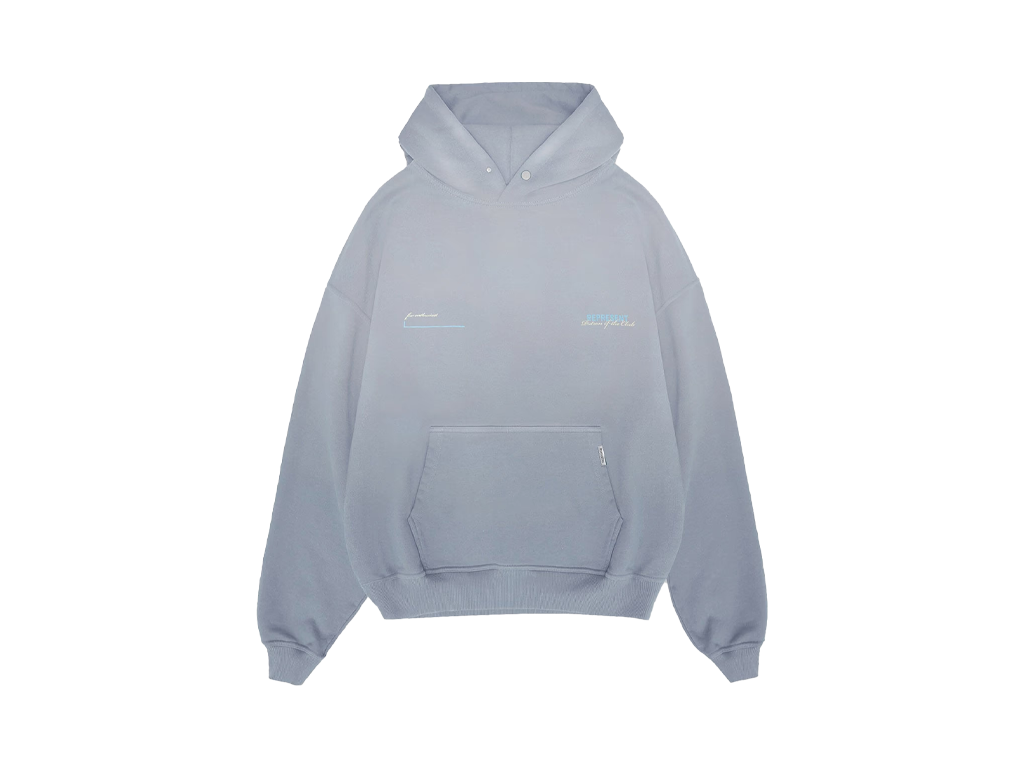Represent Patron Of The Club Hoodie Washed Grey-Represent-pikastore.cz