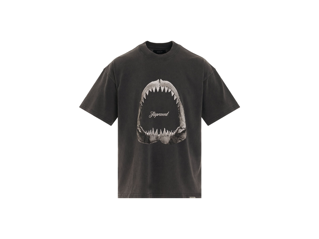 Represent Shark Jaws T-shirt Vintage Grey-Represent-pikastore.cz