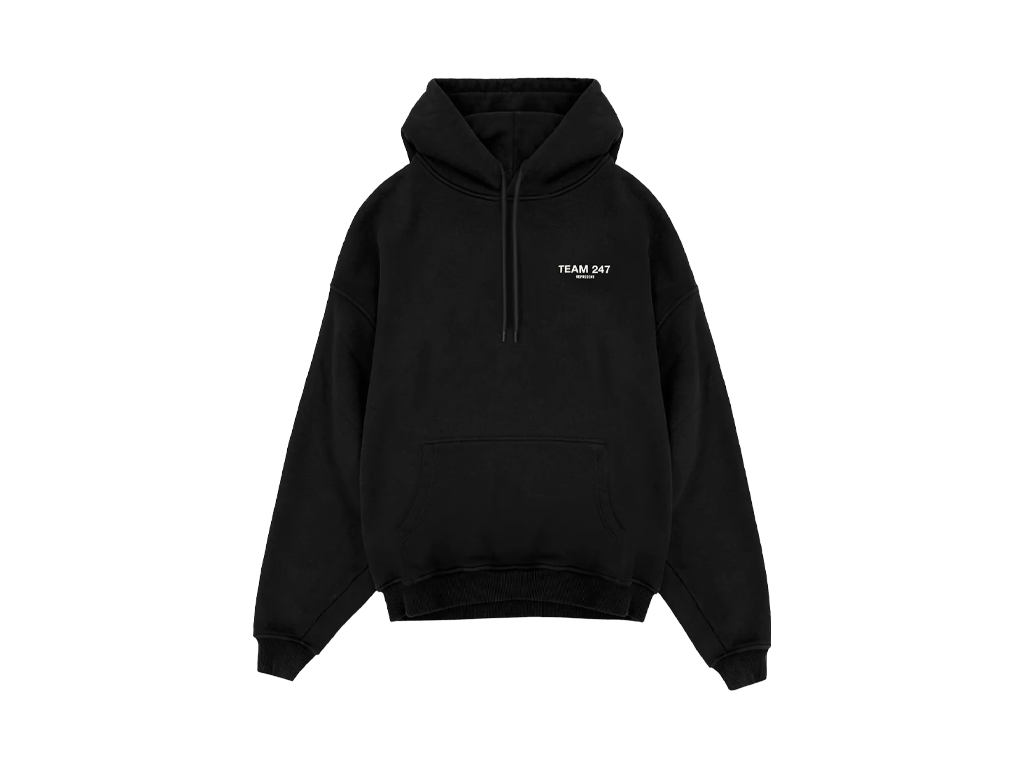 Represent Team 247 Oversized Hoodie Black-Represent-pikastore.cz