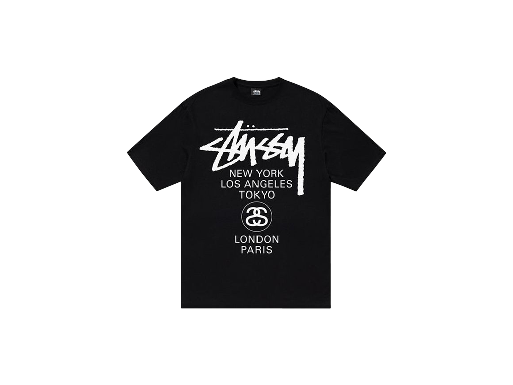 Stussy World Tour Tee Black