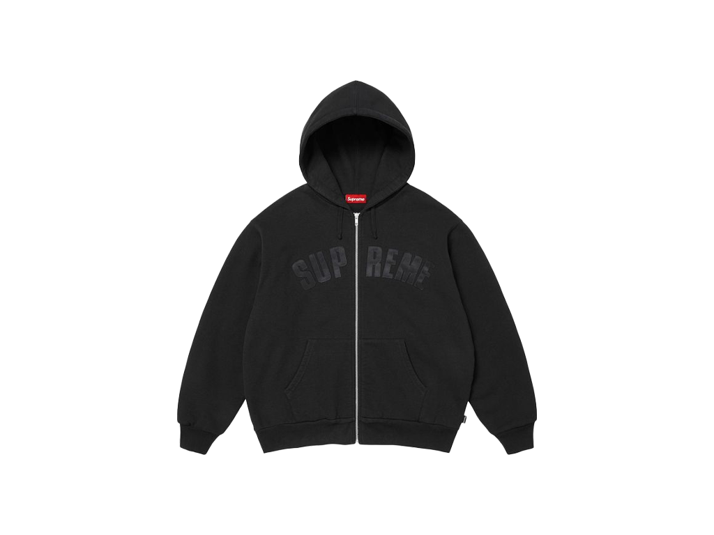 Supreme Arc Thermal Lined Zip Up Hooded Sweatshirt Black-Supreme-pikastore.cz