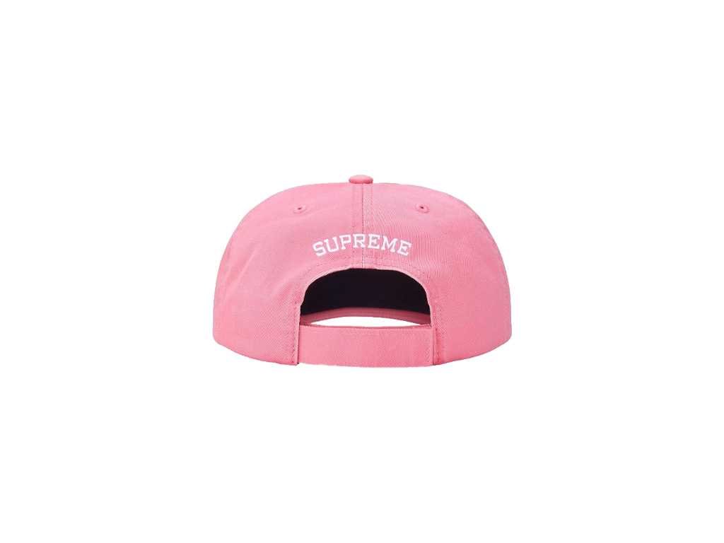 Supreme Embroidered Money Logo 6-Panel Pink-Supreme-pikastore.cz