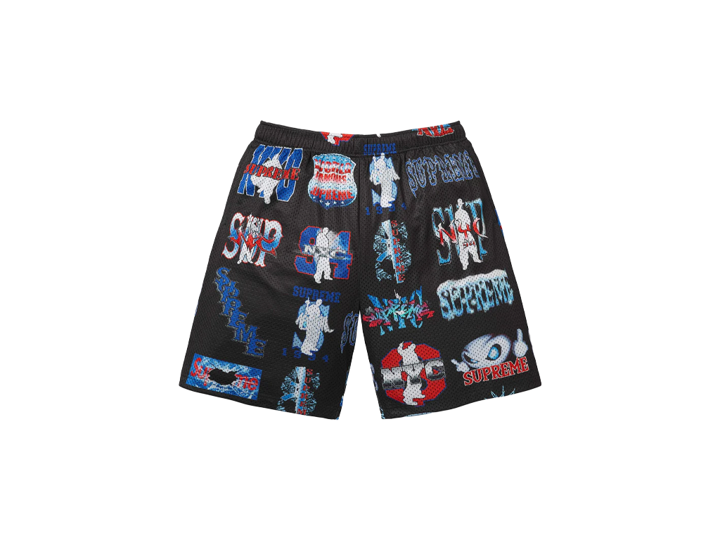 Supreme Flash Mesh Short Black