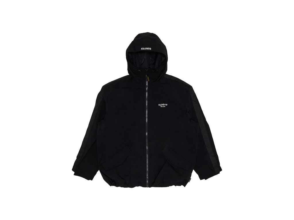 Supreme GORE-TEX Stripe Hooded Jacket Black-Supreme-pikastore.cz