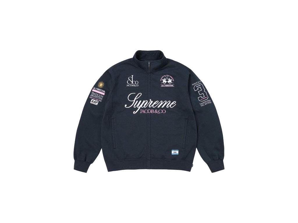 Supreme La Martina Zip Up Sweatshirt Navy-Supreme-pikastore.cz