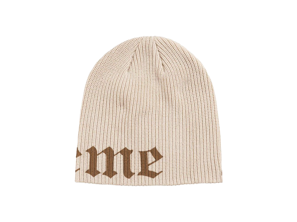 Supreme Old English Printed Beanie Stone-Supreme-pikastore.cz