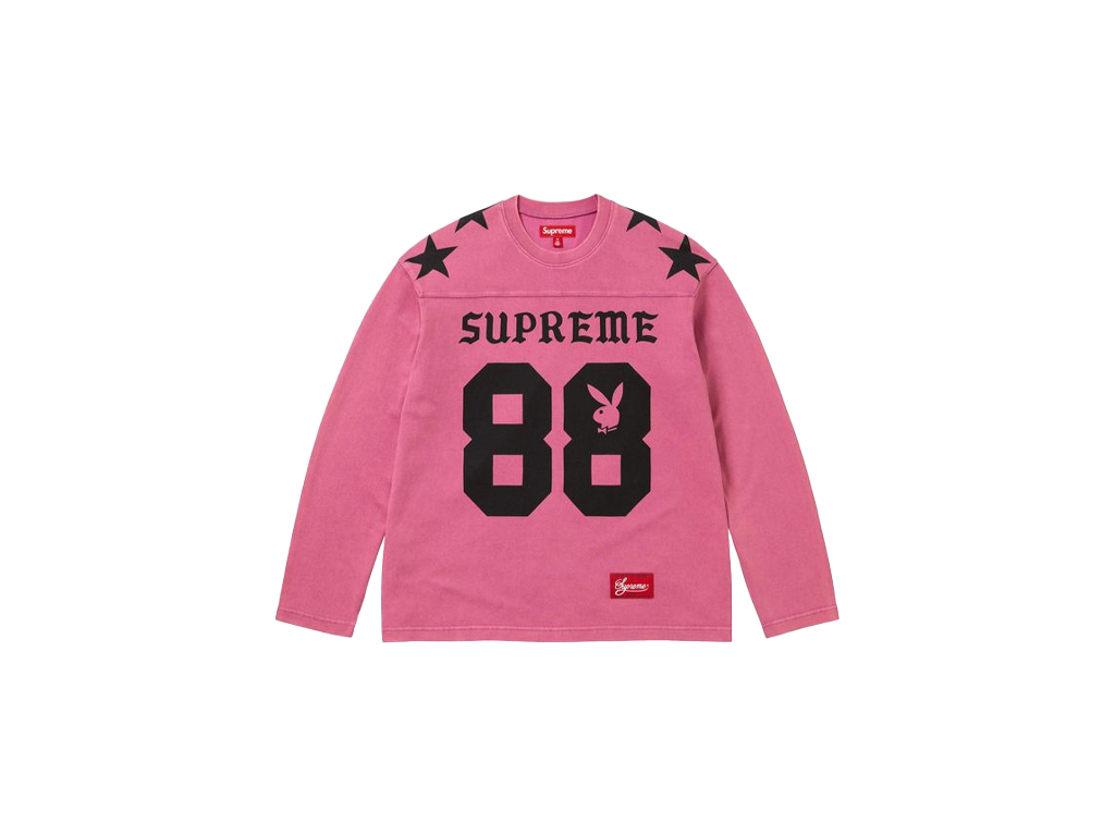 Supreme Playboy L/S Football Top Pink-Supreme-pikastore.cz