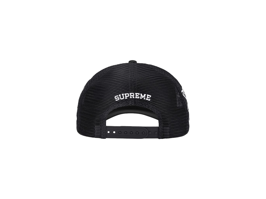 Supreme University Mesh Back 5-Panel Black-Supreme-pikastore.cz