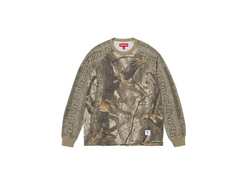 Supreme Wildlife Camo Raglan Long-Sleeve Top Realtree Hardwoods Camo-Supreme-pikastore.cz
