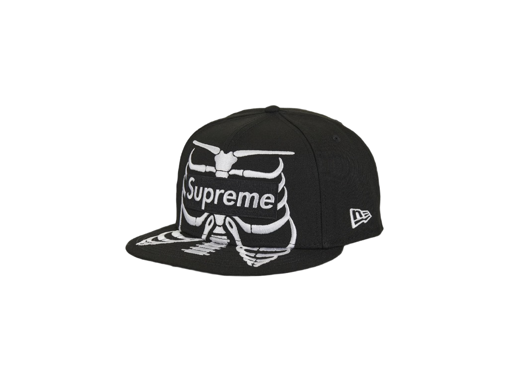Supreme Bones Box Logo New Era 59Fifty Cap Black-Supreme-pikastore.cz