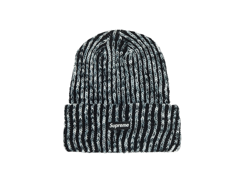 Supreme Rainbow Loose Gauge Beanie Black-Supreme-pikastore.cz