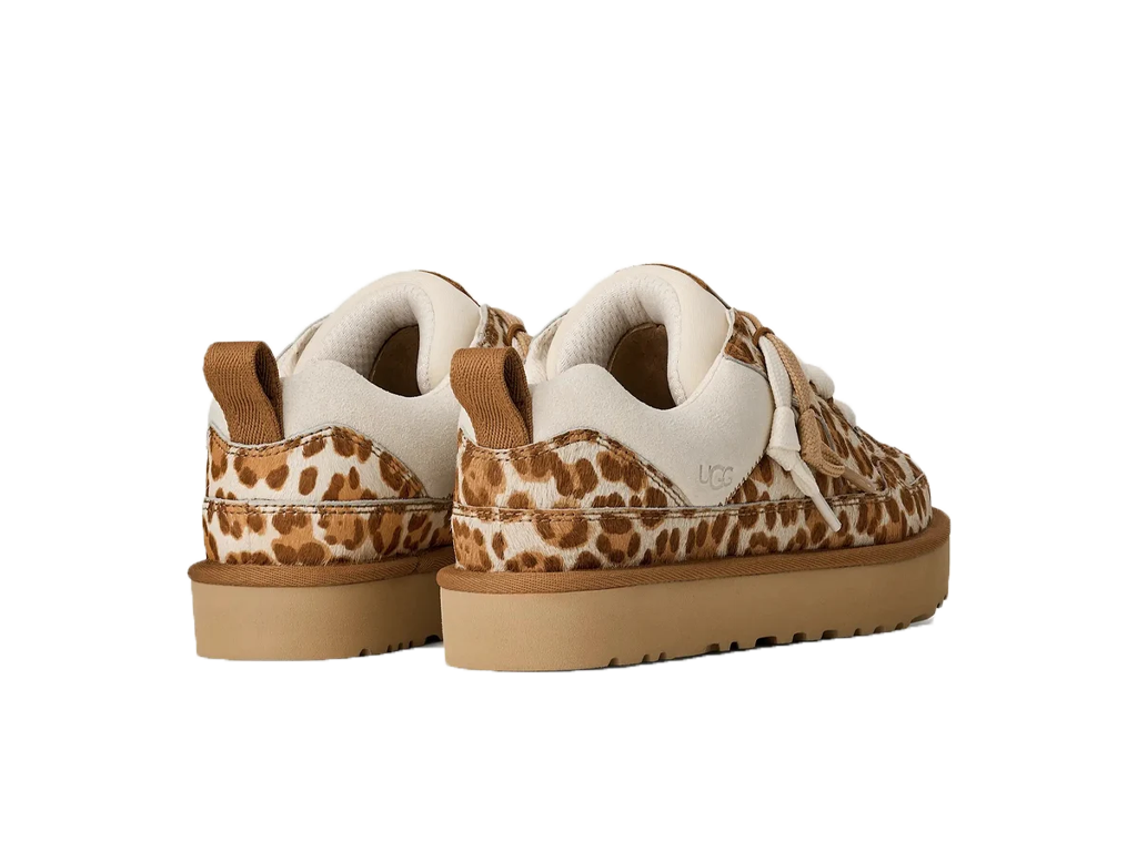 UGG Lowmel Lo Plains Felicity Leopard Jasmine (Women's) – ciabatte – foto 4 di 5