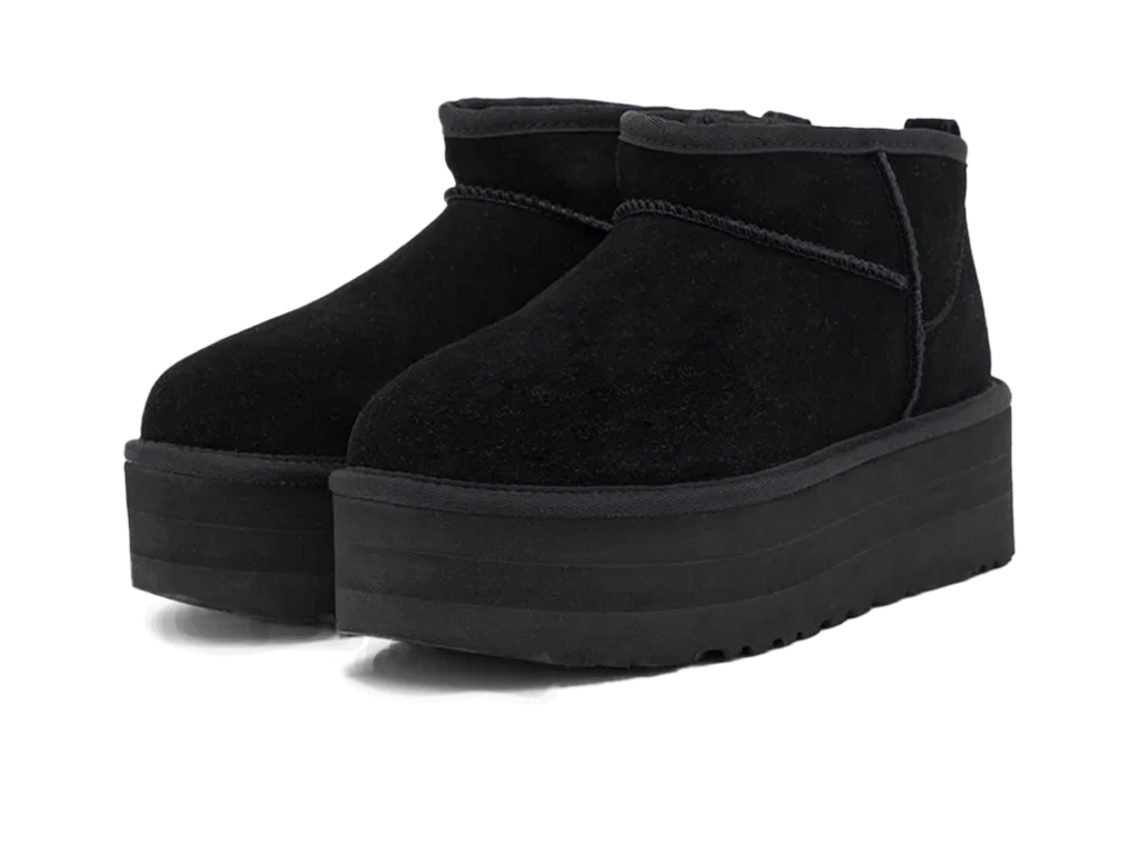 UGG Wmns Classic Ultra Mini Platform Boot Black-UGG-pikastore.cz
