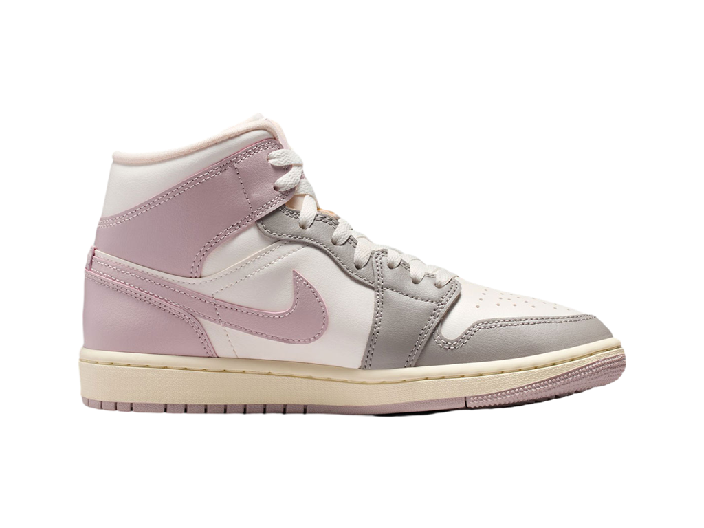 Wmns Air Jordan 1 Mid Enigma Stone Coconut Milk Particle Rose-Nike-pikastore.cz