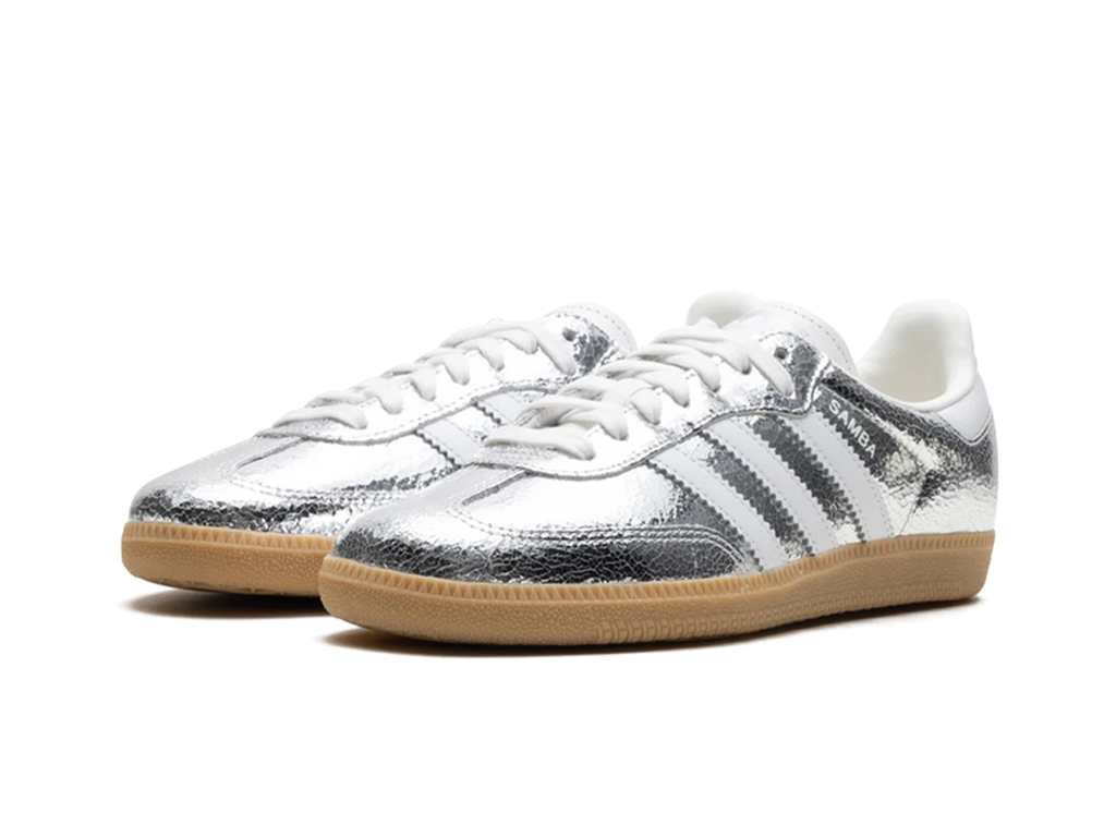 Wmns Samba OG Silver Metallic Cracked Leather-Adidas-pikastore.cz