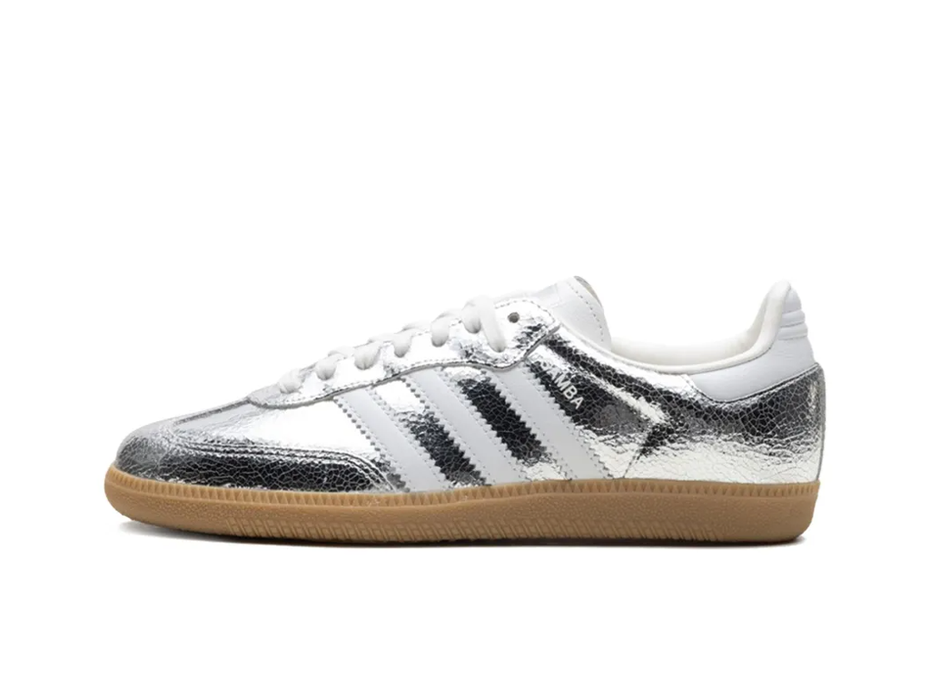 Wmns Samba OG Silver Metallic Cracked Leather-Adidas-pikastore.cz