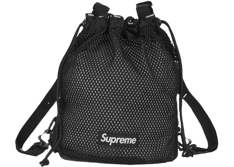 Supreme Mesh Small S23 Backpack Black-Supreme-pikastore.cz