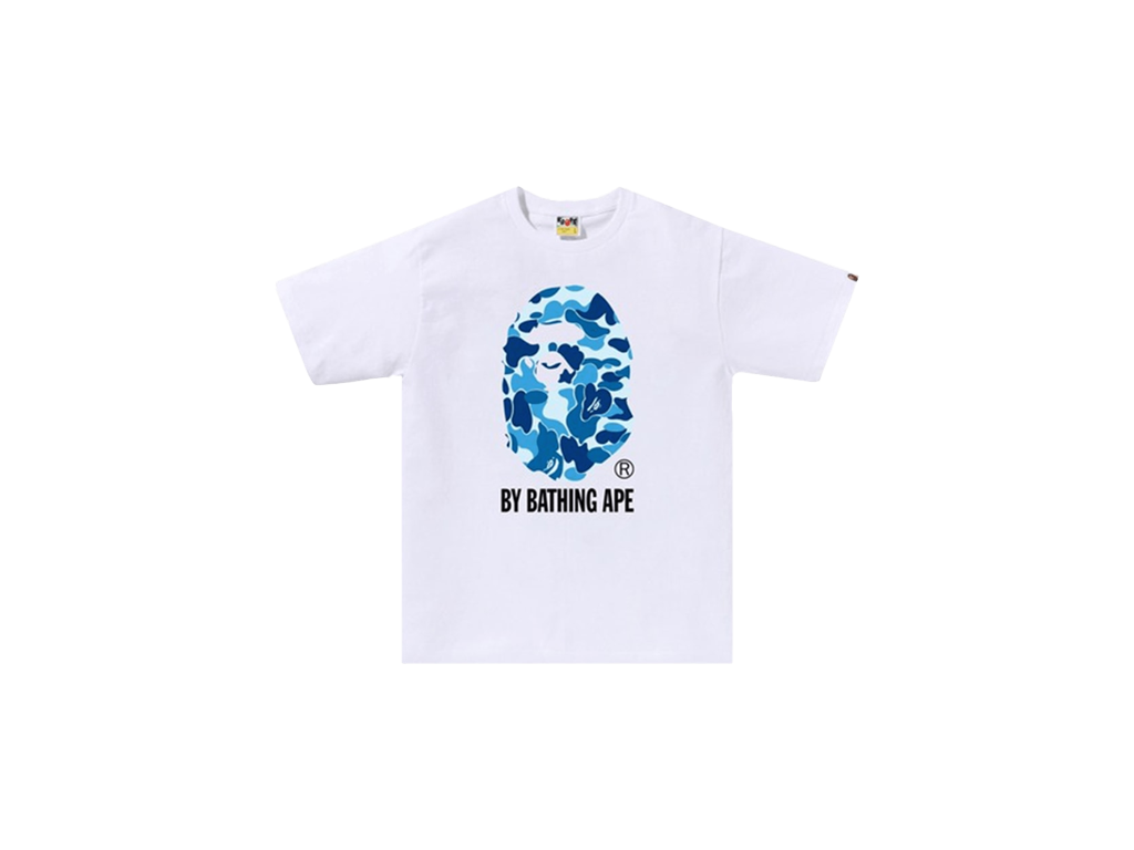 BAPE ABC Camo By Bathing Ape Tee White Blue-Bape-pikastore.cz