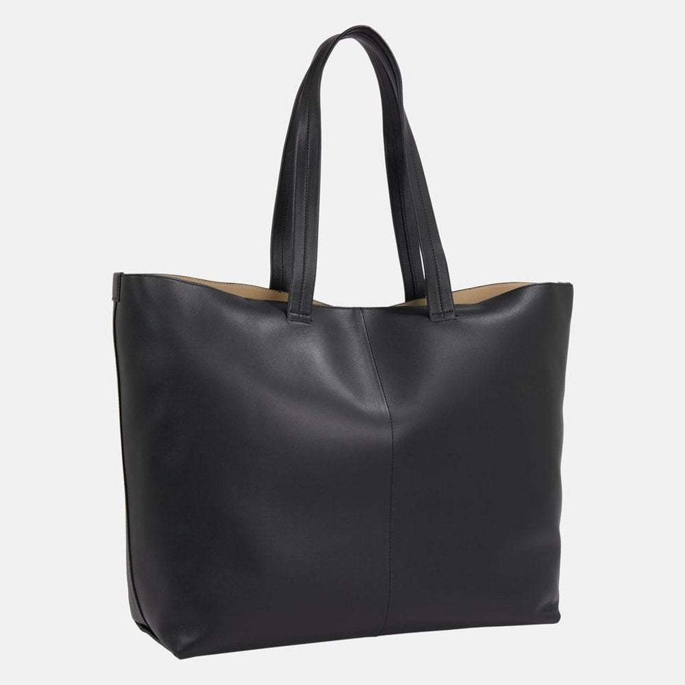 Calvin Klein Leather tote bag Black – taske – foto 4 af 5