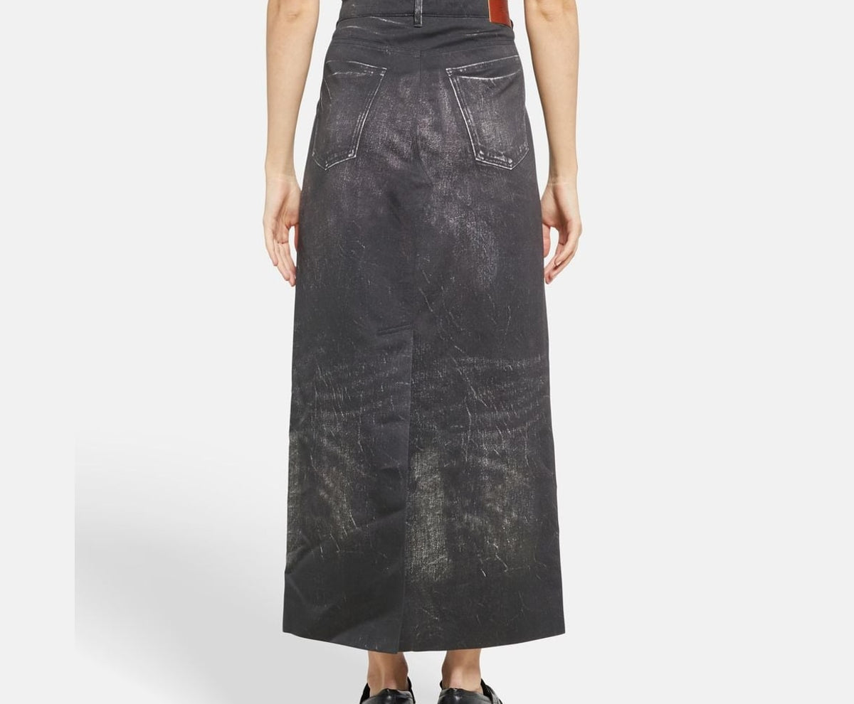 Calvin Klein Denim skirt Black – foto 4 av 5