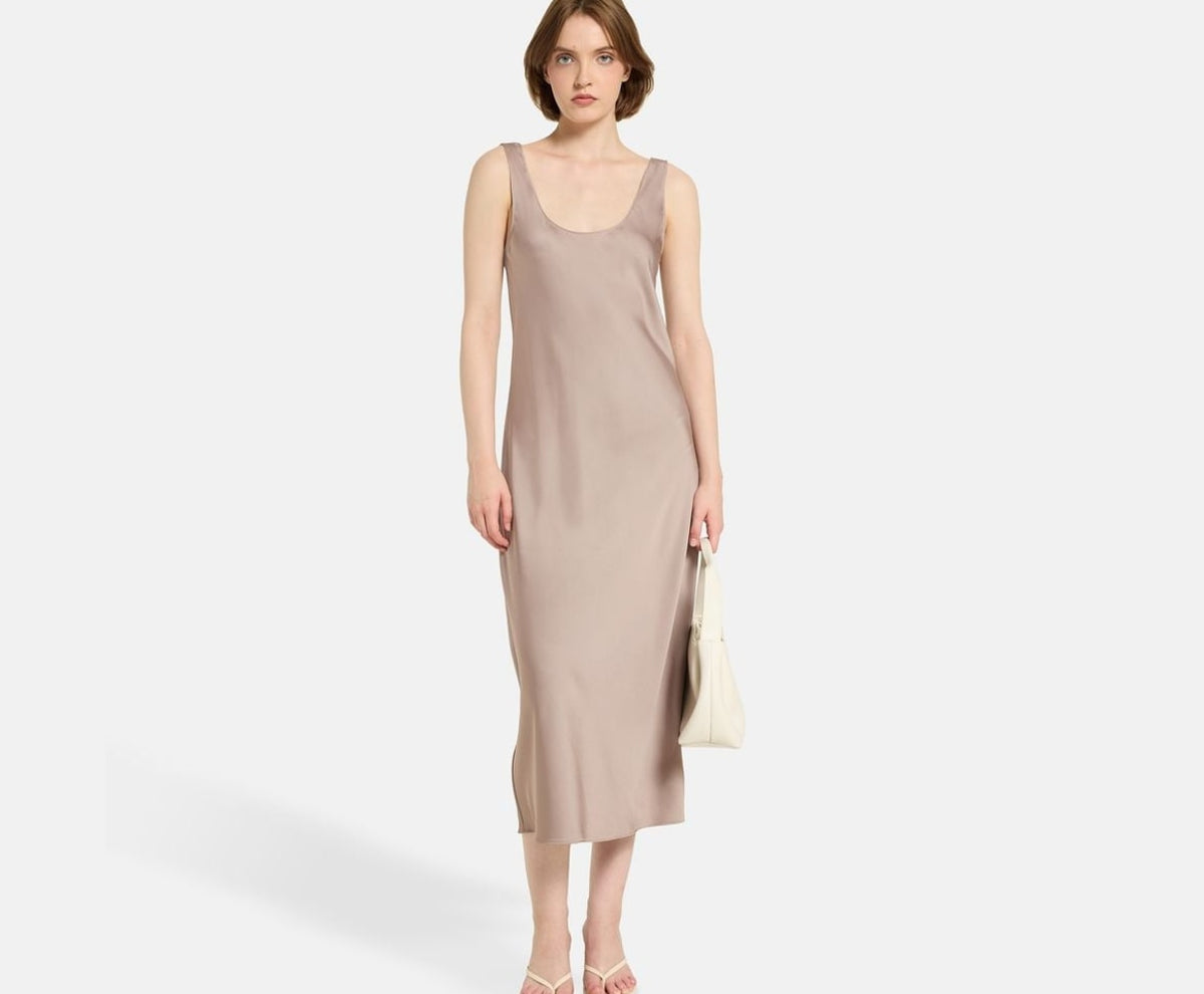 Calvin Klein Satin dress Hero Greige – vêtements – photo 5 sur 5